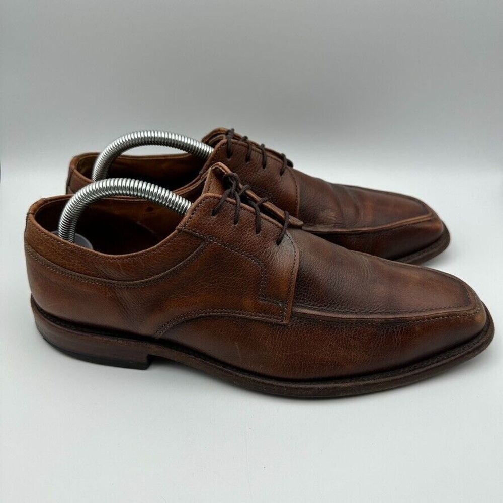 Allen Edmonds "Jackson"‎ Walnut Brown Leather Moc Toe Oxford Men's Size 8.5 - Picture 4 of 14
